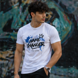 Men’s Game Changer Graphic T-Shirt (White)